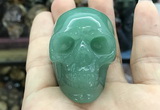 CDN563 35*50*40mm skull green aventurine decorations wholesale