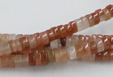 CDQ03 15.5 inches 3*6mm rondelle natural red quartz beads wholesale