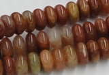 CDQ04 15.5 inches 6*12mm rondelle natural red quartz beads wholesale