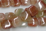 CDQ06 15.5 inches 12*12mm square natural red quartz beads wholesale