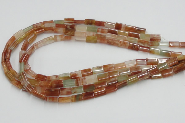 CDQ09 15.5 inches 8*12mm rectangle natural red quartz beads wholesale