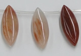 CDQ11 15.5 inches 12*30mm marquise natural red quartz beads wholesale