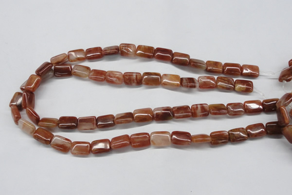 CDQ21 15.5 inches 12*16mm rectangle natural red quartz beads wholesale