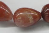 CDQ40 15.5 inches 22*30mm teardrop natural red quartz beads