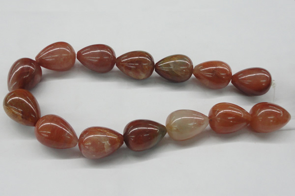 CDQ40 15.5 inches 22*30mm teardrop natural red quartz beads