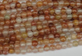 CDQ45 15.5 inches 4mm round natural red quartz beads wholesale