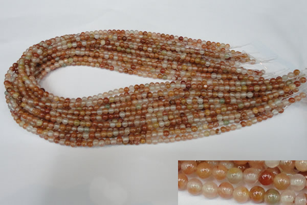 CDQ45 15.5 inches 4mm round natural red quartz beads wholesale