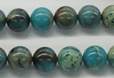 CDS08 16 inches 12mm round dyed serpentine jasper beads wholesale