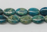 CDS17 16 inches 10*14mm oval dyed serpentine jasper beads wholesale