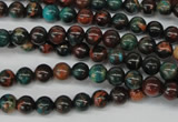 CDS185 15.5 inches 6mm round dyed serpentine jasper beads