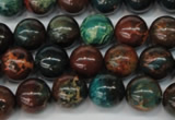 CDS187 15.5 inches 10mm round dyed serpentine jasper beads