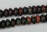 CDS196 15.5 inches 6*10mm rondelle dyed serpentine jasper beads