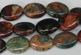 CDS207 15.5 inches 12*16mm oval dyed serpentine jasper beads