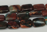 CDS214 15.5 inches 10*14mm rectangle dyed serpentine jasper beads