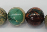 CDS28 15.5 inches 20mm round dyed serpentine jasper beads