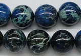 CDT47 15.5 inches 16mm round dyed aqua terra jasper beads wholesale