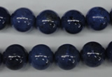 CDU104 15.5 inches 12mm round blue dumortierite beads wholesale