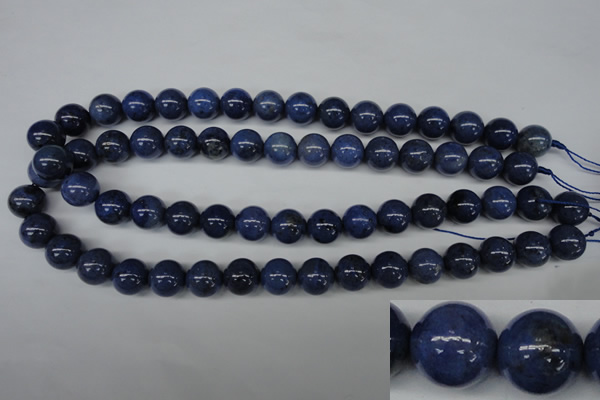 CDU104 15.5 inches 12mm round blue dumortierite beads wholesale