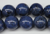 CDU106 15.5 inches 16mm round blue dumortierite beads wholesale