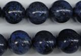 CDU108 15.5 inches 20mm round blue dumortierite beads wholesale