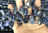 CDU222 Top drilled 10*14mm faceted briolette dumortierite beads