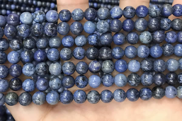 CDU351 15.5 inches 6mm round blue dumortierite beads wholesale