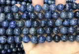 CDU353 15.5 inches 10mm round blue dumortierite beads wholesale