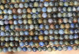 CDU360 15.5 inches 4mm round sunset dumortierite beads wholesale