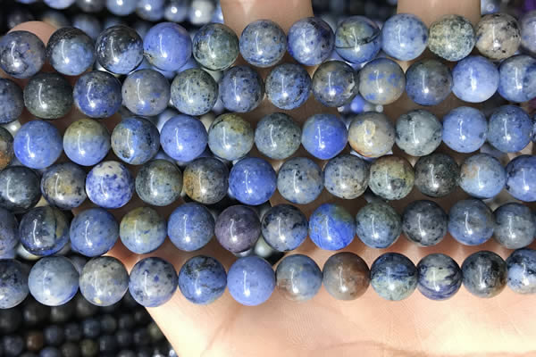 CDU362 15.5 inches 8mm round sunset dumortierite beads wholesale