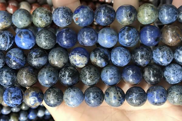 CDU364 15.5 inches 12mm round sunset dumortierite beads wholesale