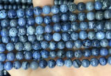 CDU367 15.5 inches 6mm round dumortierite gemstone beads