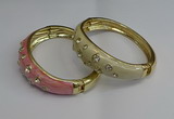 CEB125 16mm width gold plated alloy with enamel bangles wholesale