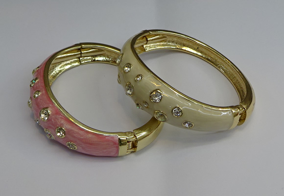 CEB125 16mm width gold plated alloy with enamel bangles wholesale