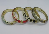 CEB134 16mm width gold plated alloy with enamel bangles wholesale