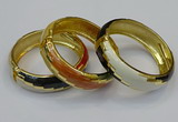 CEB151 19mm width gold plated alloy with enamel bangles wholesale