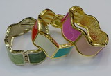 CEB152 23mm width gold plated alloy with enamel bangles wholesale