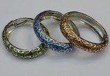 CEB154 15mm width gold plated alloy with enamel bangles wholesale