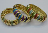 CEB155 20mm width gold plated alloy with enamel bangles wholesale