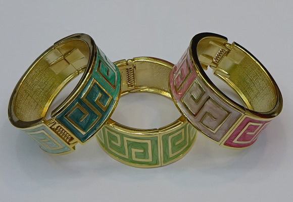 CEB165 23mm width gold plated alloy with enamel bangles wholesale