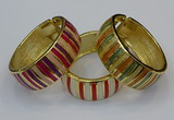 CEB170 25mm width gold plated alloy with enamel bangles wholesale