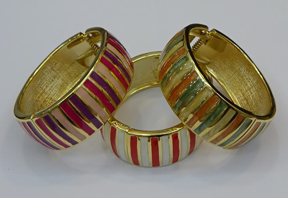 CEB170 25mm width gold plated alloy with enamel bangles wholesale