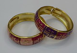 CEB171 18mm width gold plated alloy with enamel bangles wholesale