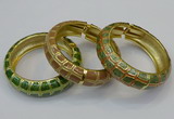 CEB174 20mm width gold plated alloy with enamel bangles wholesale