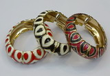 CEB177 20mm width gold plated alloy with enamel bangles wholesale