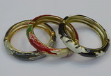 CEB178 13mm width gold plated alloy with enamel bangles wholesale