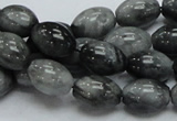 CEE09 15.5 inches 10*14mm rice eagle eye jasper beads wholesale