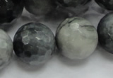 CEE25 15.5 inches 20mm faceted round eagle eye jasper beads wholesale