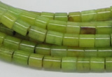 CEJ01 15.5 inches 6*8mm column lemon jade beads wholesale