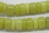 CEJ02 15.5 inches 5*14 & 8*14mm rondelle lemon jade beads wholesale