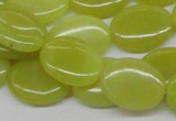 CEJ07 15.5 inches 15*20mm oval lemon jade beads wholesale